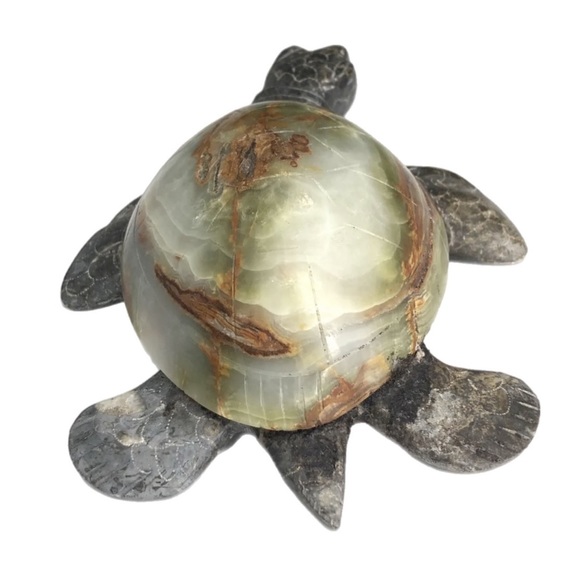 Hand Carved Agate Tortoise - Picture 3 of 8